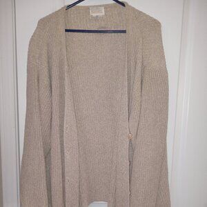 Long sleeve tan cardigan